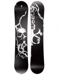 Snowboard Westige s lebkou, reverse camber opačné prohnutí