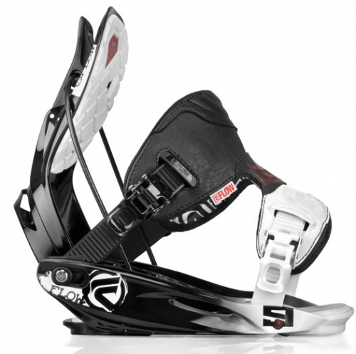 Snowboard vázání FLOW M9 black/white 2010/11
