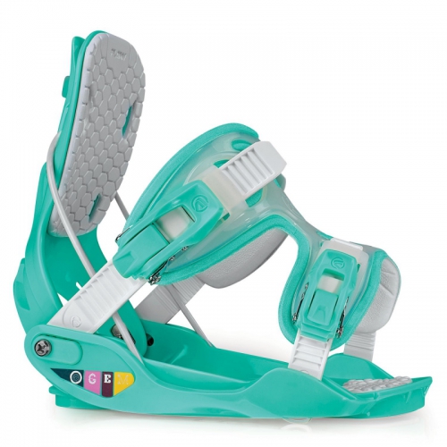 Snowboardové dámské vázání Flow Gem seagreen/tyrkysové - VÝPRODEJ
