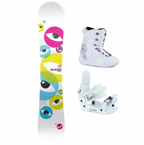 Dívčí snowboardový set, holčičí snowboard komplet - VÝPRODEJ