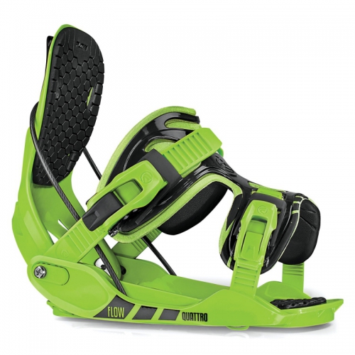 Vázání na snowboard Flow Quattro green/zelené
