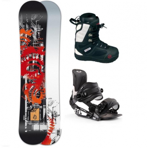 Levný snowboard komplet, snowboardový set levně