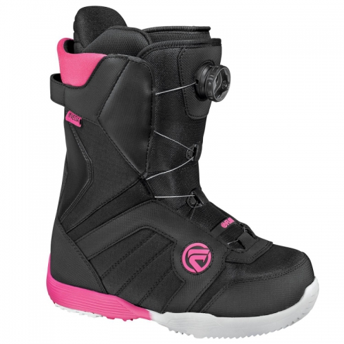 Dámské boty na snowboard Flow Vega Boa W black/pink