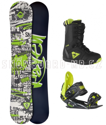 Snowboard komplet Raven Core - VÝPRODEJ