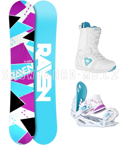 Dámský snowboardový komplet Raven Shape white