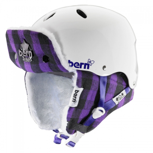 Dámská helma Bern Brighton gloss white/purple