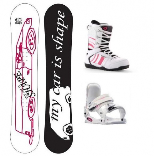 Levné snowboardy, levný snowboard komplet dámský - AKCE