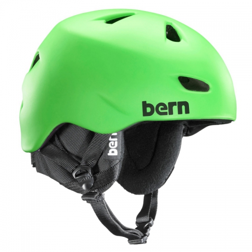 Pánská helma Bern Brentwood satin neon green