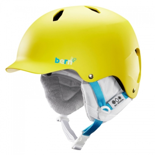 Snowboardová helma Bern Bandita satin yellow