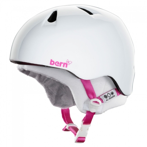 Snowboardová helma Bern Nina gloss white