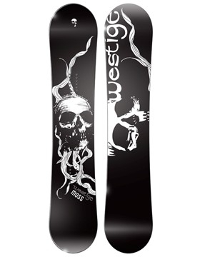 Snowboard Westige s lebkou, reverse camber opačné prohnutí