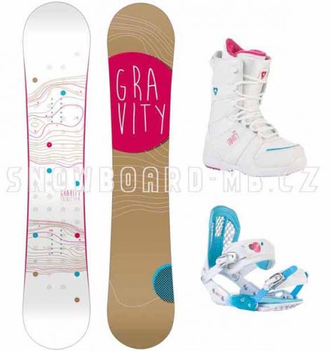 Dámský snowboard komplet Gravity Trinity 2015/2016 - AKCE