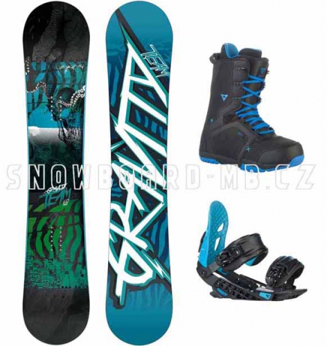 Snowboard komplet Gravity Team blue 2014/15 - AKCE
