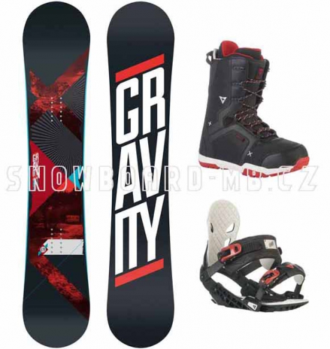 Snowboard komplet Gravity Silent 2015/2016 - AKCE