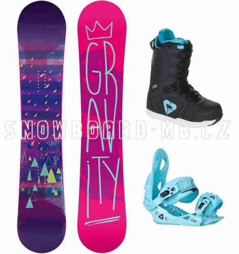 Dámský snowboard komplet Gravity Electra blue 