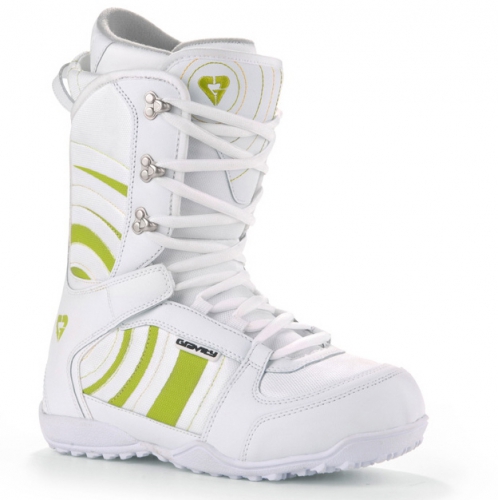 Dámské boty na snowboard Gravity ROSA white/bílo/zelené