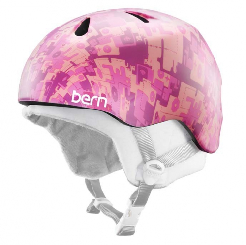 Snowboardová helma Bern Nina satin pink