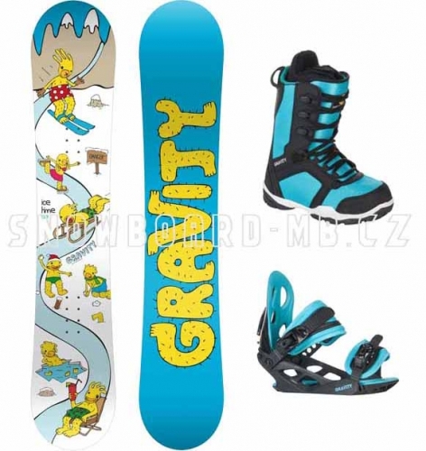 Dětský snowboard komplet Gravity Ice Time