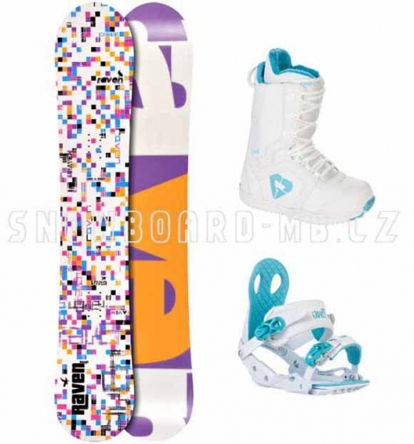 Dámský komplet Raven Grid white - VÝPRODEJ