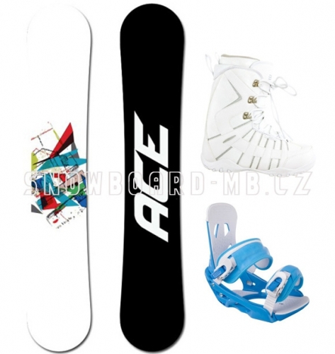 Snowboardový komplet Ace Crusader white - VÝPRODEJ