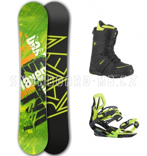 Pánský snowboardový komplet Raven Patrol zelený