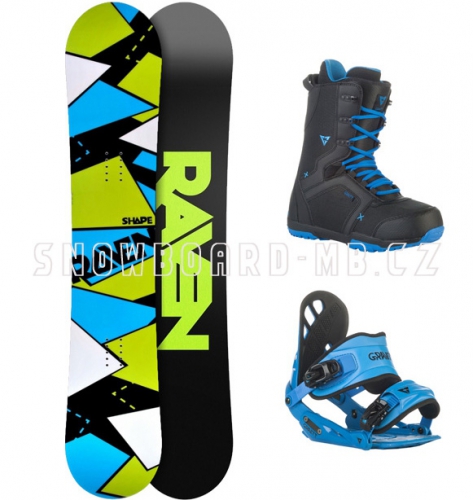 Snowboard komplet Raven Shape black/blue