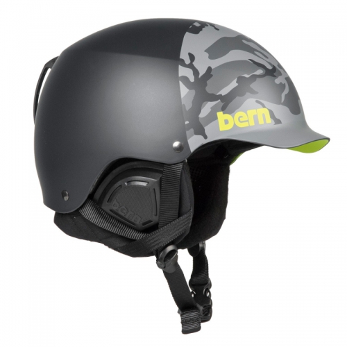 Snowboardová helma Bern Baker Matte black camo hatstyle - AKCE