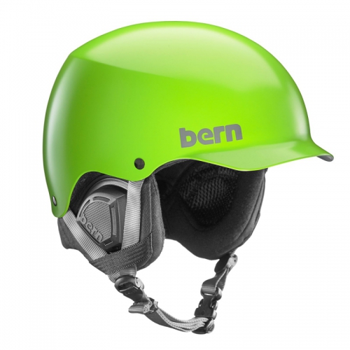 Snowboardová helma Bern Baker Satin neon green
