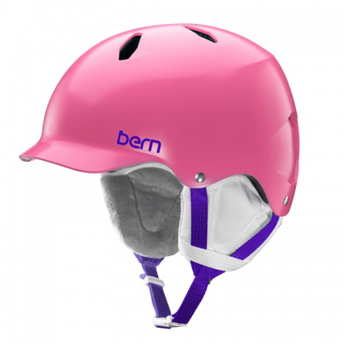 Snowboardová helma Bern Bandita Satin pink - AKCE