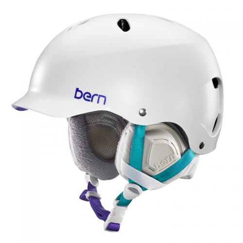 Snowboardová helma Bern Lenox Satin white - AKCE