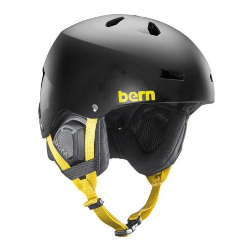 Snowboardová helma Bern Macon Matte black wu-tang - AKCE