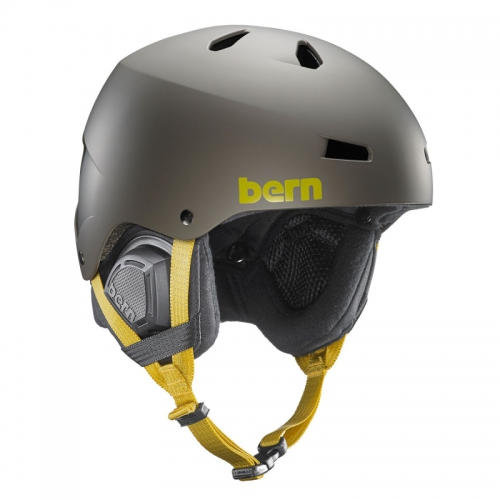 Snowboardová helma Bern Macon Matte charcoal grey - AKCE