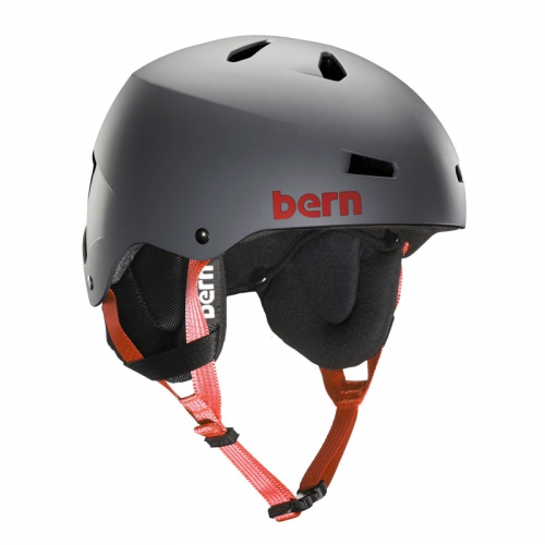 Snowboardová helma Bern Team Macon matte grey - AKCE