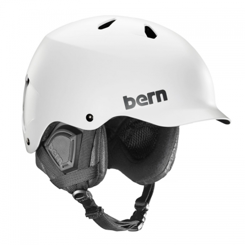 Snowboardová helma Bern Watts Satin white - VÝPRODEJ