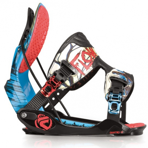 Snowboard vázání FLOW Quattro, freestyle snb vázání