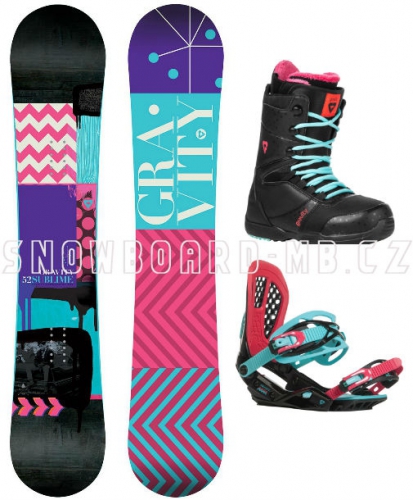 Dámský snowboard komplet Gravity Sublime black