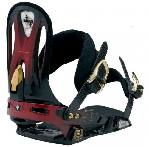 Snowboard vázání NITRO Raiden Phantom red M, L - VÝPRODEJ