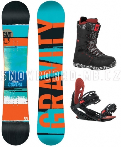 Snowboard komplet Gravity Contra red