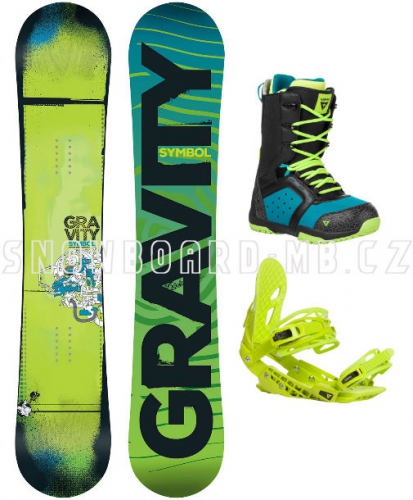 Snowboardový komplet Gravity Symbol green