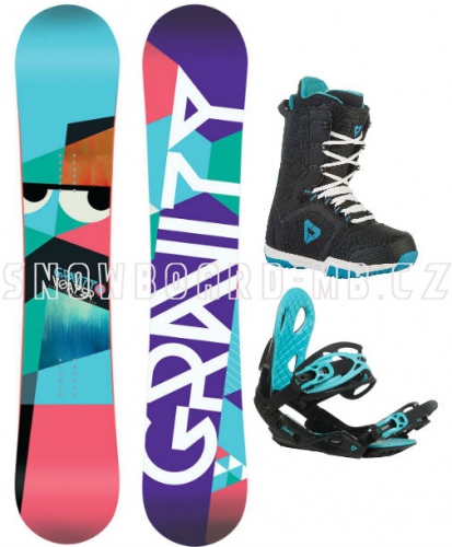 Dámský snowboard komplet Gravity Voayer black