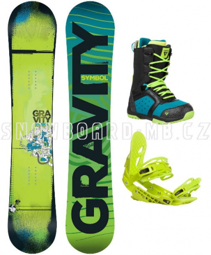 Snowboard komplet Gravity Symbol green