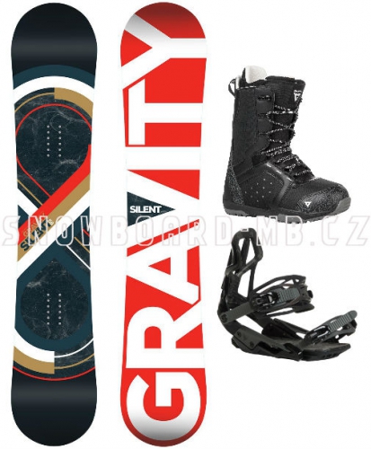 Snowboard komplet Gravity Silent black