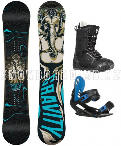 Snowboard komplet Gravity Cosa black/blue