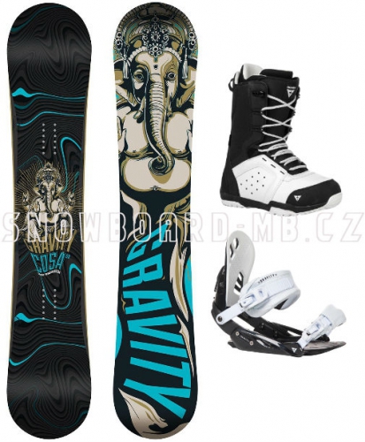 Snowboard komplet Gravity Cosa black/white