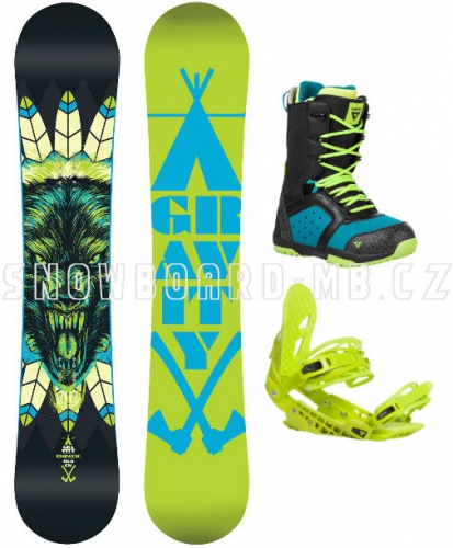 Snowboard komplet Gravity Empatic green