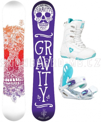 Dámský komplet Gravity Mist white/blue