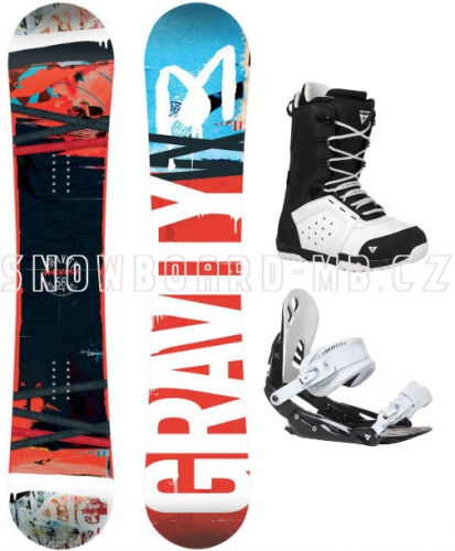 Snowboard komplet Gravity Madball white