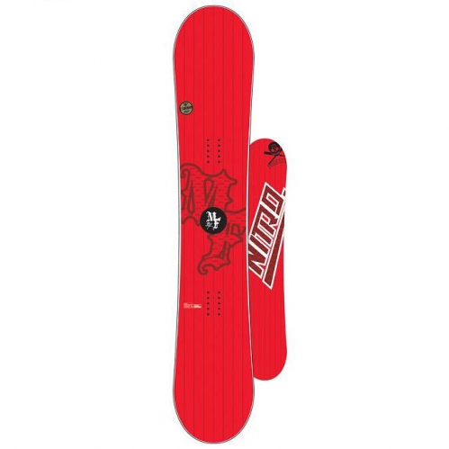 Snowboard NITRO Misfit Red 160 cm, freestyle snowboardy