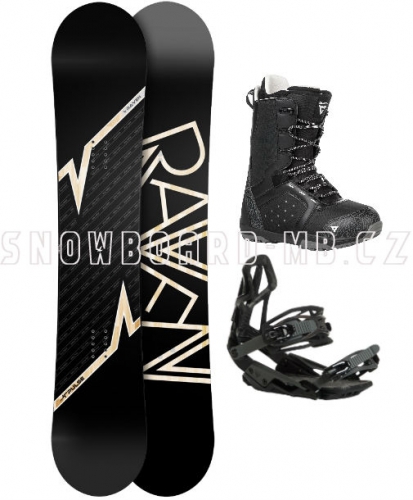 Snowboardový komplet Raven Pulse black - VÝPRODEJ