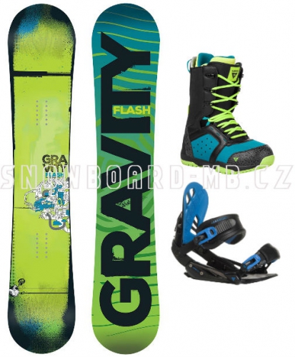 Junior komplet Gravity Flash blue (větší boty)